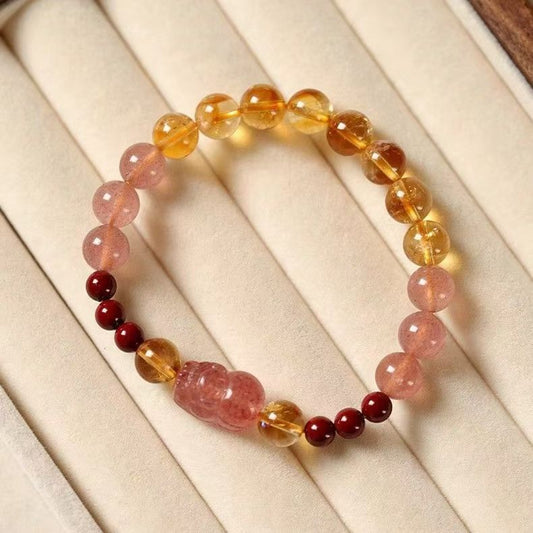 Gemstone for Passion & Abundance - Natural Strawberry Quartz