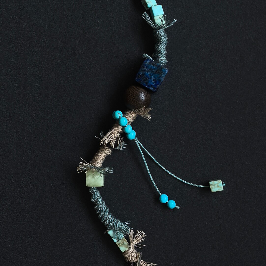 Turquoise, Lapis & Sandalwood Energy Bracelet