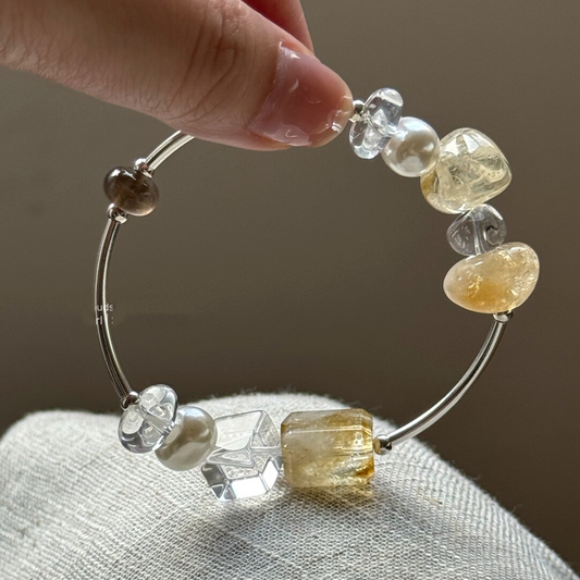 Sunlit Serenity Bangle Bracelet