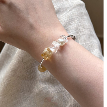 Sunlit Serenity Bangle Bracelet
