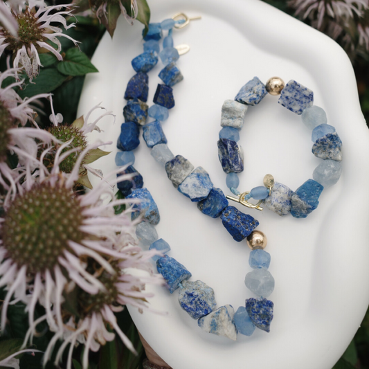 Ocean Wisdom Raw Stone Bracelet