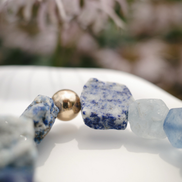 Ocean Wisdom Raw Stone Bracelet