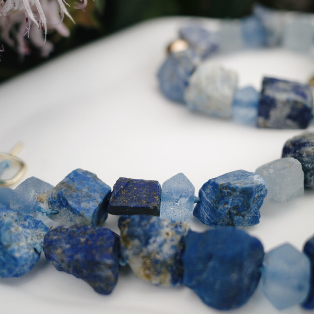 Ocean Wisdom Raw Stone Bracelet