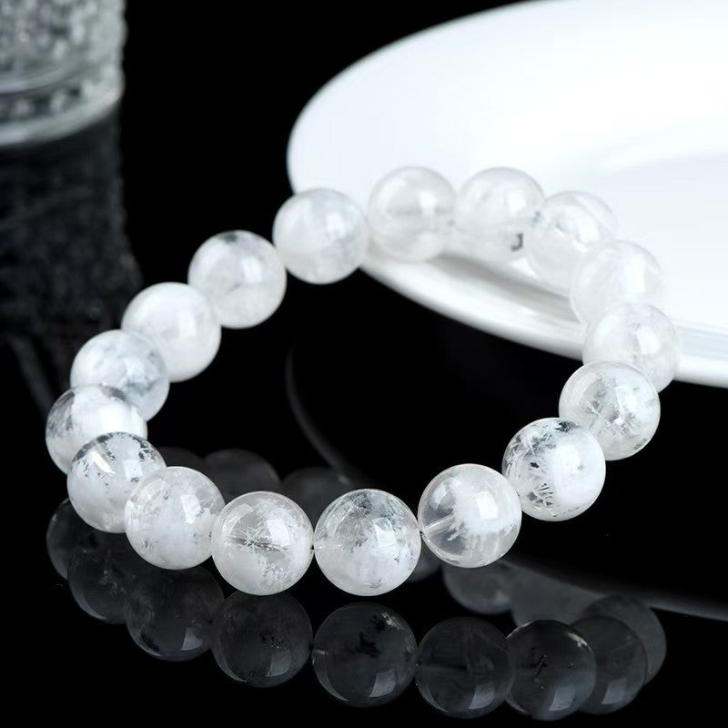 Wealth & Blessings - Natural White Phantom Bracelet