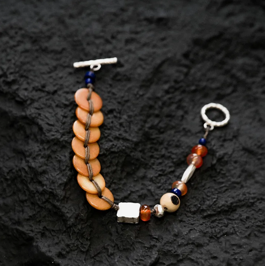 Earth for Stability - Vintage Thai Silver Bracelet