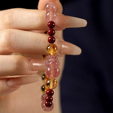 Gemstone for Passion & Abundance - Natural Strawberry Quartz