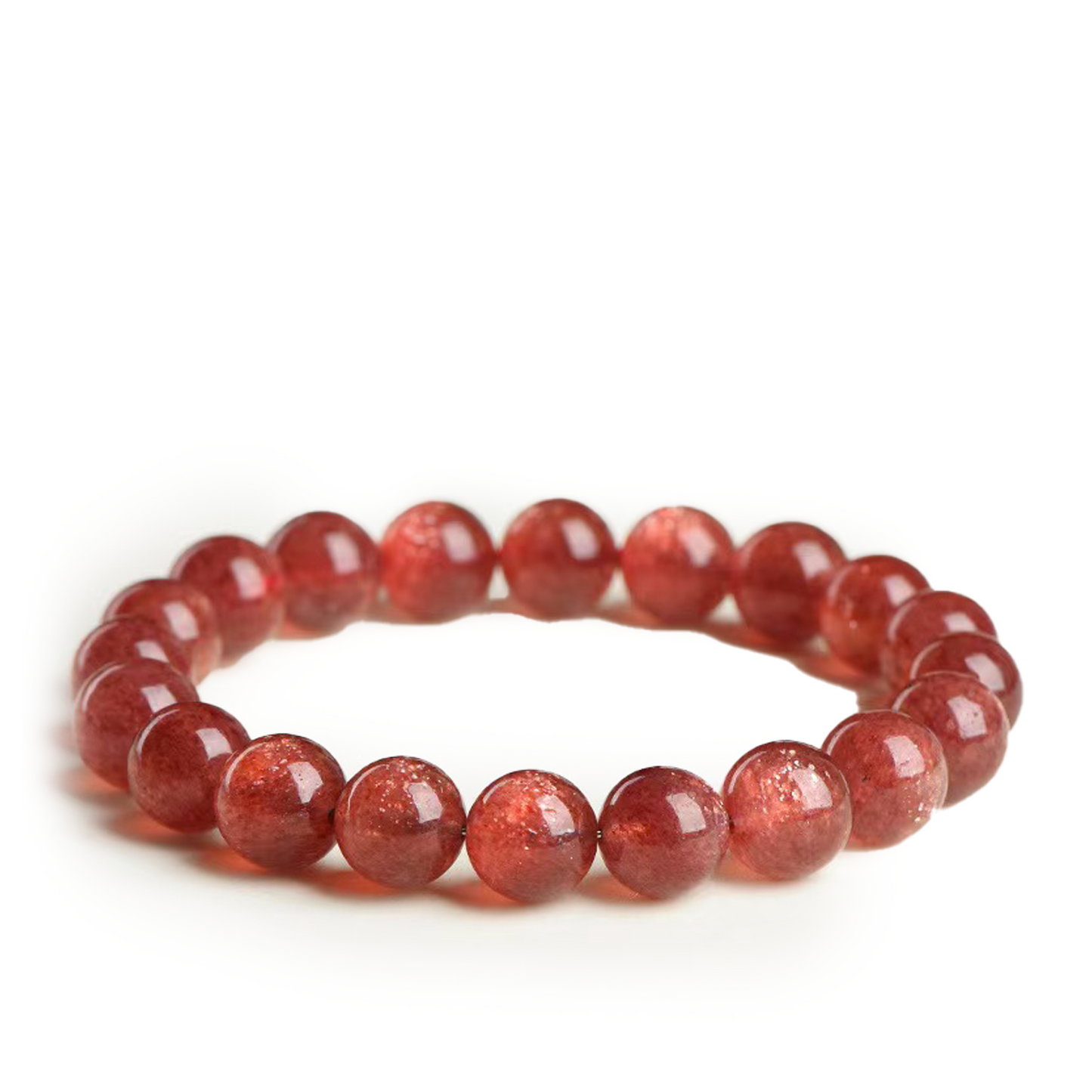 Stress-to-success energy- Natural Strawberry Quartz Bracelet