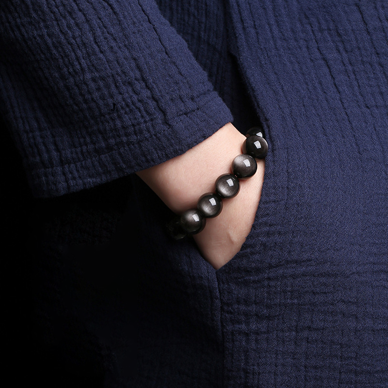 Energy Shield - Obsidian Aura Bracelet