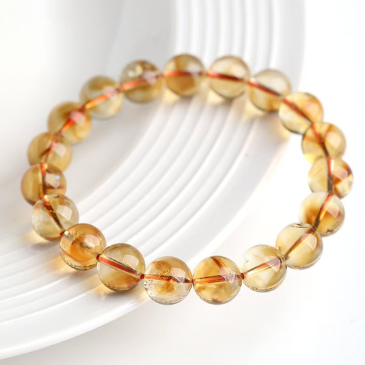 Wealth Attraction - Natural Golden Healer Quartz Bracelet