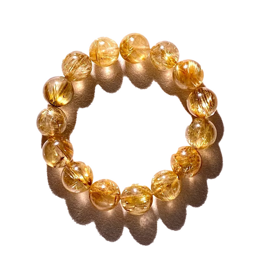 Spirit Uplift - Golden Rutilated Quartz Bracelet