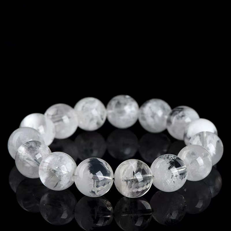 Wealth & Blessings - Natural White Phantom Bracelet