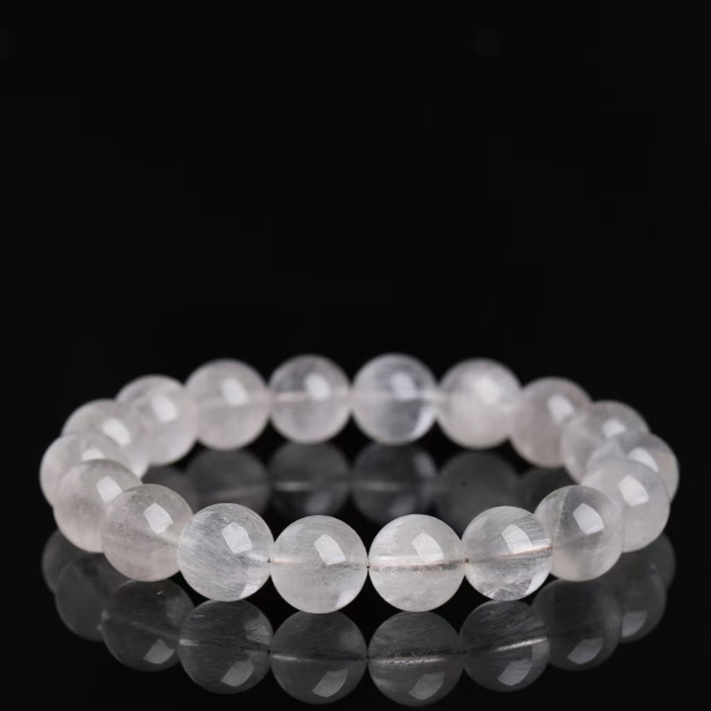 Moonlight Energy - White Rabbit Hair Quartz Bracelet