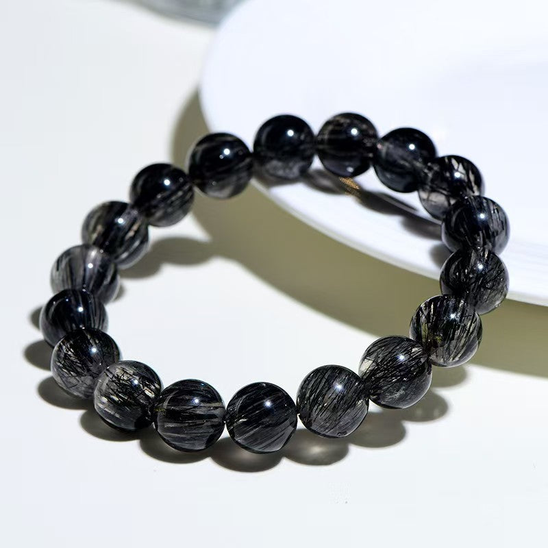 Abyssal Guardian-Black Rutilated Quartz