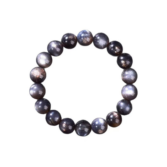 Wisdom & Clarity Essence - Black Skeleton Crystal Bracelet