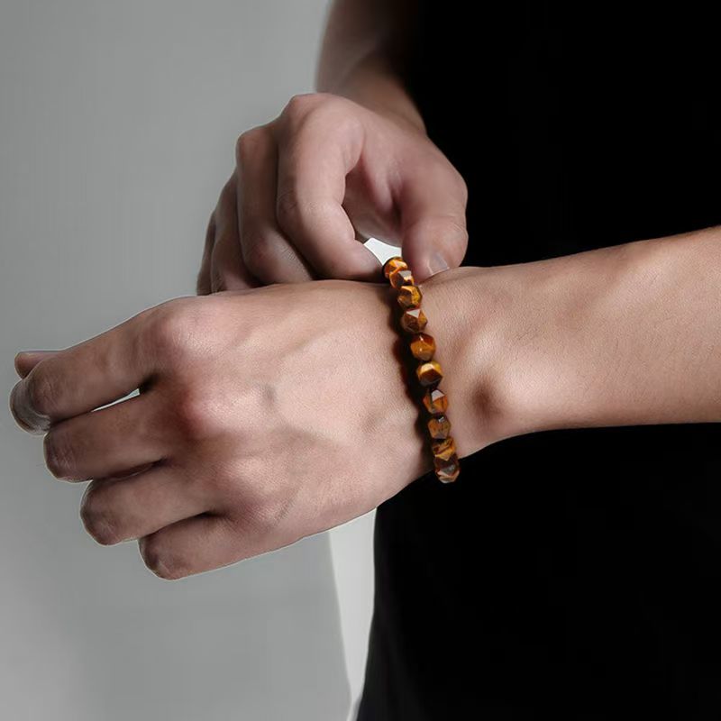 Healing & Protective - Tiger Eye Woven Charm Bracelet