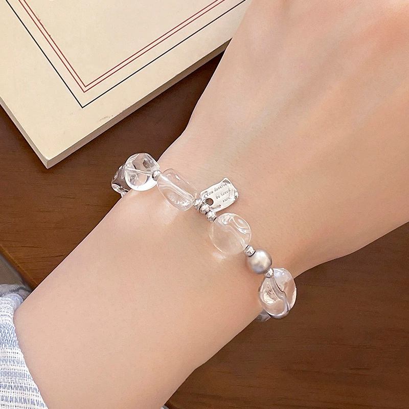 Negative Energy Cleansing - White Crystal Bracelet