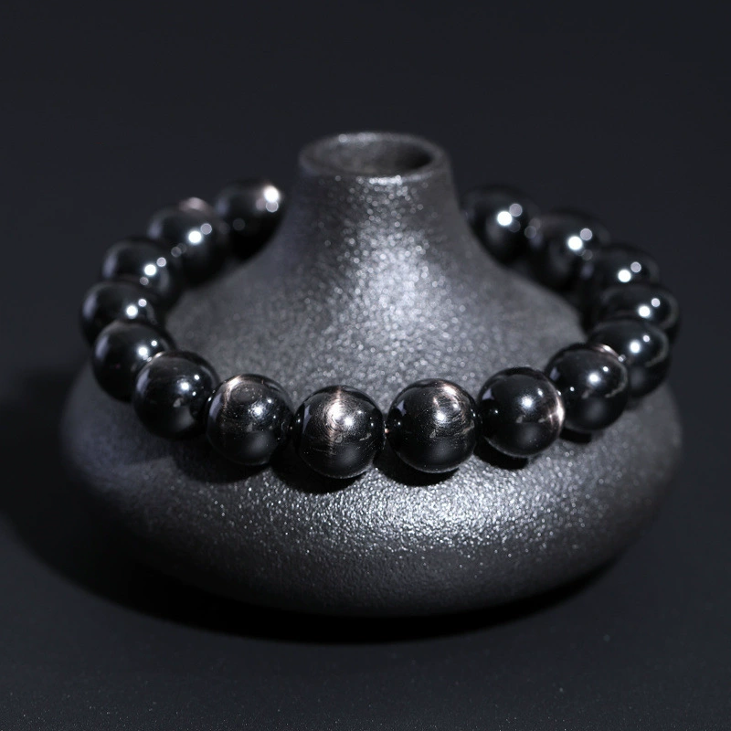 Wealth & Intuition Enhancer - Black Cat's Eye Bracelet