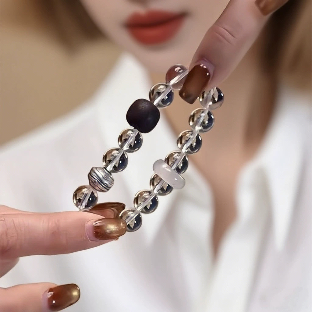 Focus Enhancement - Sandalwood Crystal Bracelet