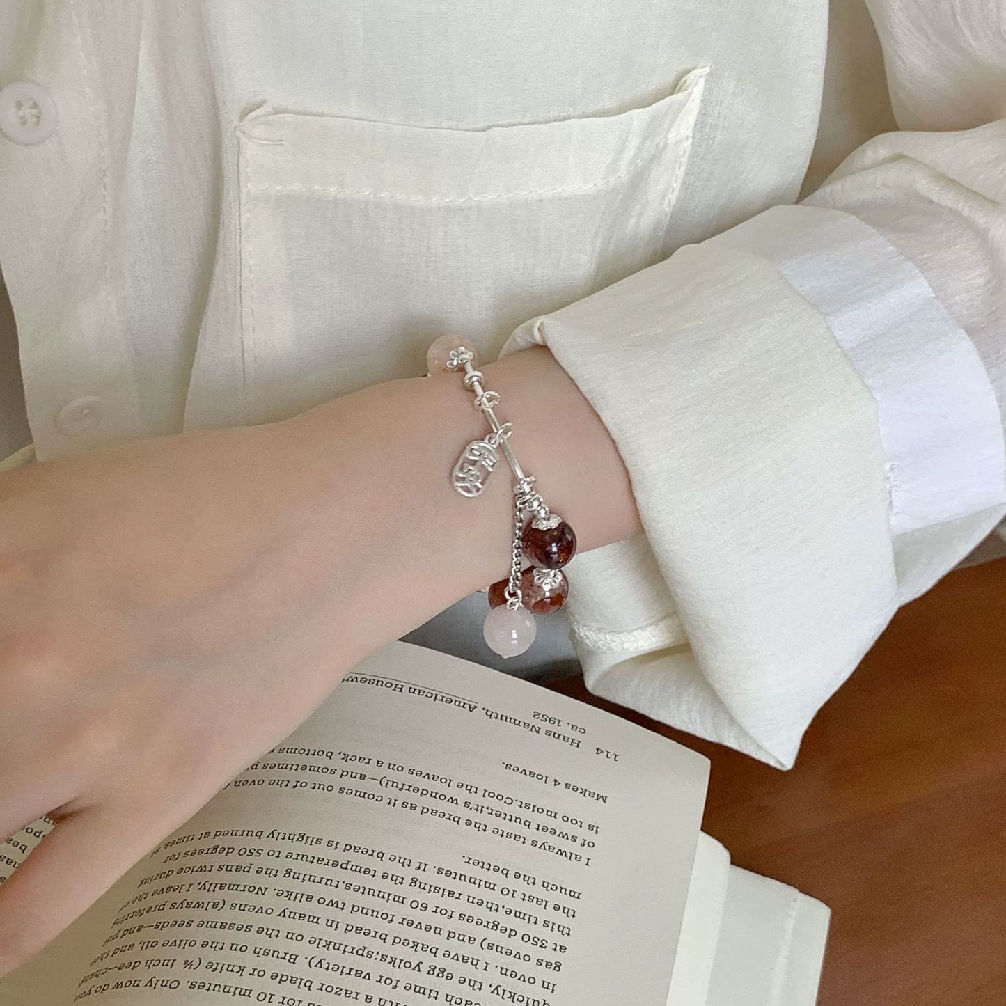 Stress Relief - Multicolor Crystal 925 Silver Bracelet