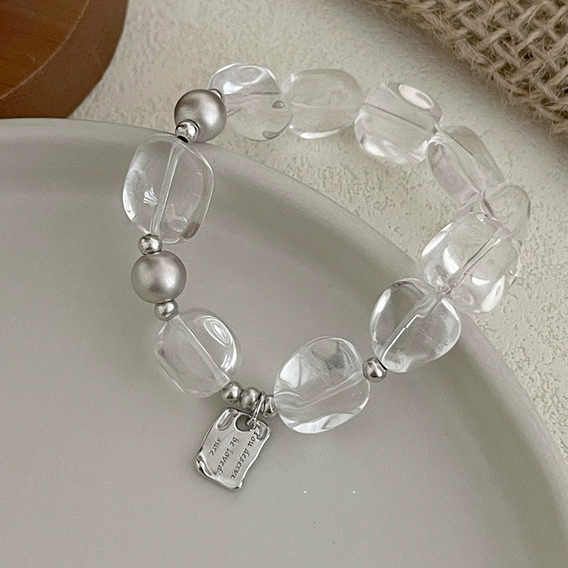 Negative Energy Cleansing - White Crystal Bracelet