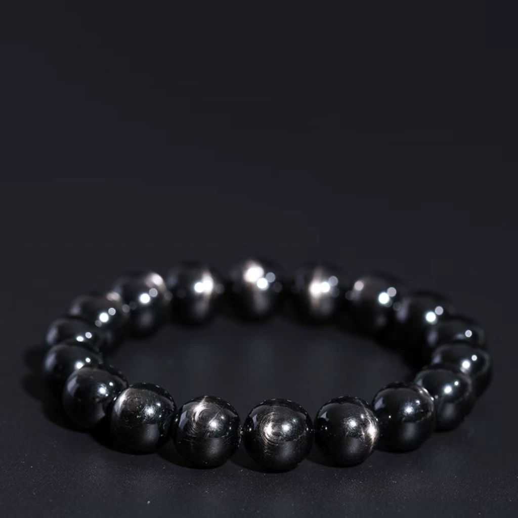 Wealth & Intuition Enhancer - Black Cat's Eye Bracelet