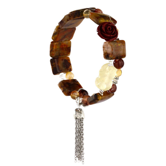 Fortune Forge - Red Aventurine and Yellow Citrine Bracelet