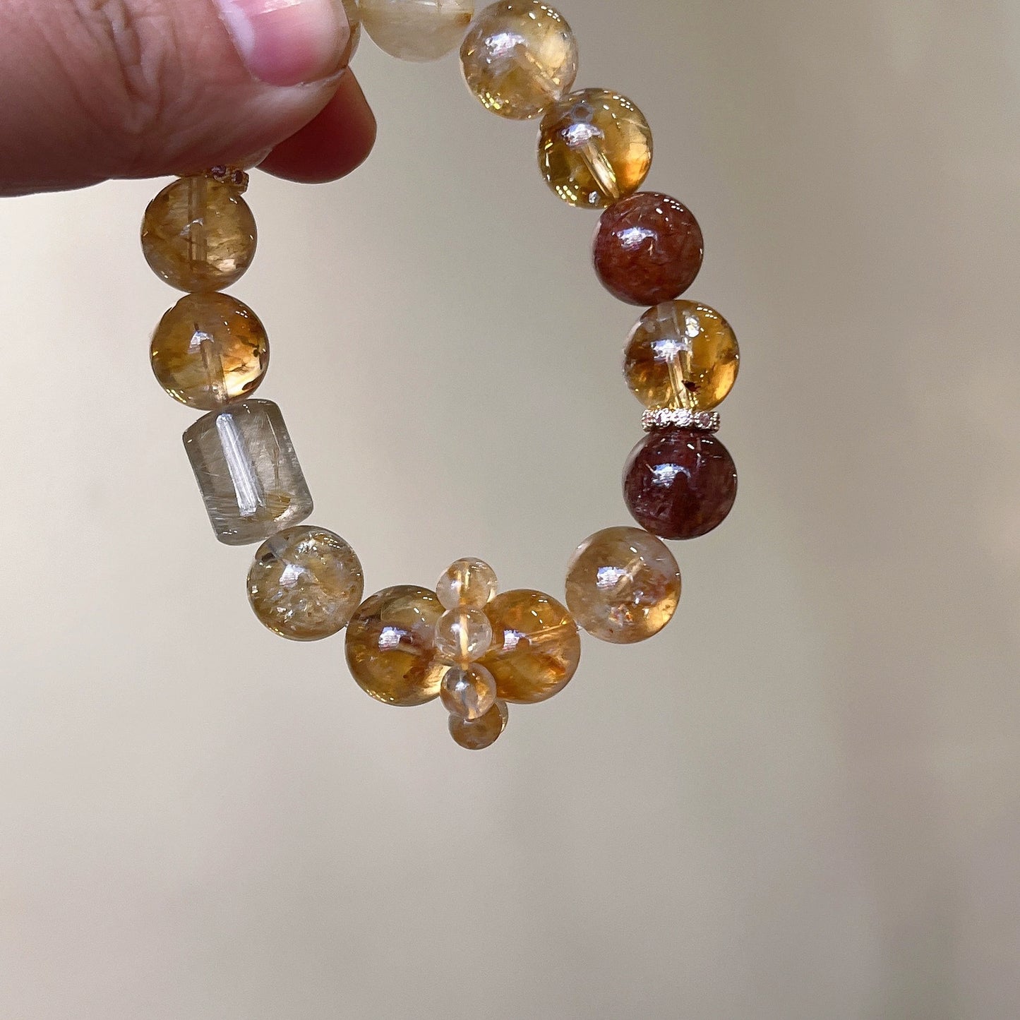 Spirit Uplifting - Golden Rutilated Quartz Bracelet