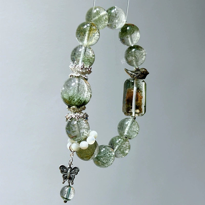 Lush Vitality - Green Phantom Quartz Bracelet