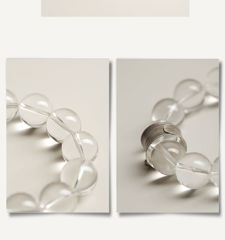 Crystal-Silver Fortune Nexus Bracelet