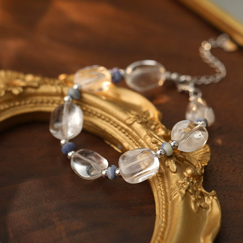Summer Fresh Blue-White Crystal Bracelet