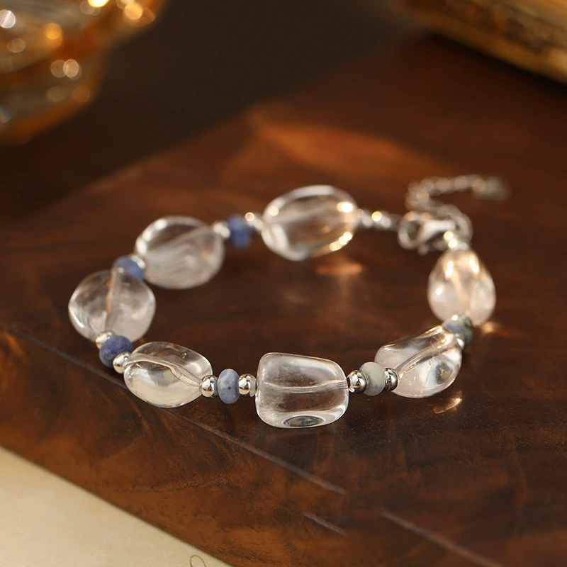 Summer Fresh Blue-White Crystal Bracelet