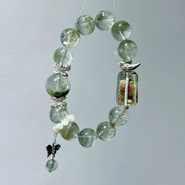 Lush Vitality - Green Phantom Quartz Bracelet