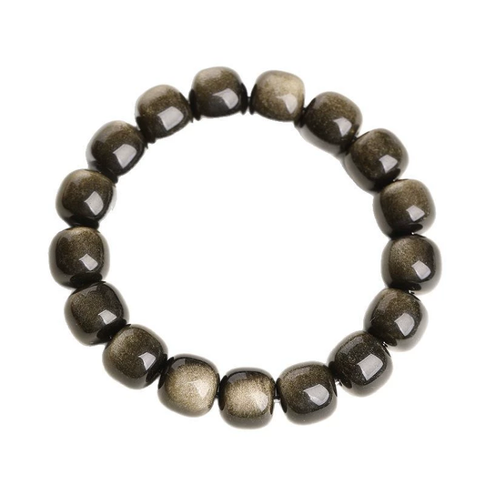 Wisdom & Purification - Natural Golden Obsidian Bracelet