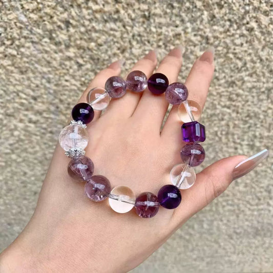 Luck - Purple Aura Crystal Bracelet