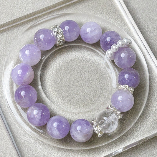 Guardian of Eternal Love - Natural Lavender Amethyst Bracelet