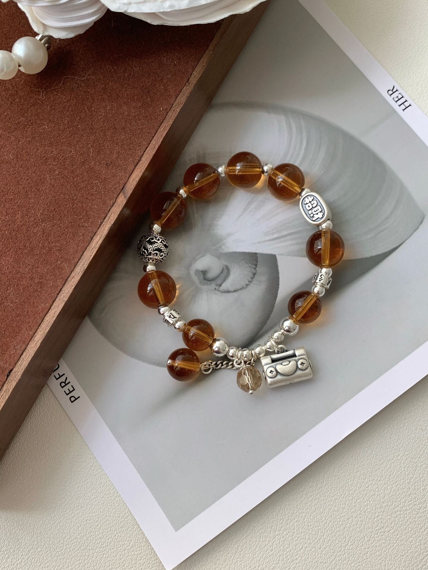 Energy Boost - Amber & Silver Energy Bracelet