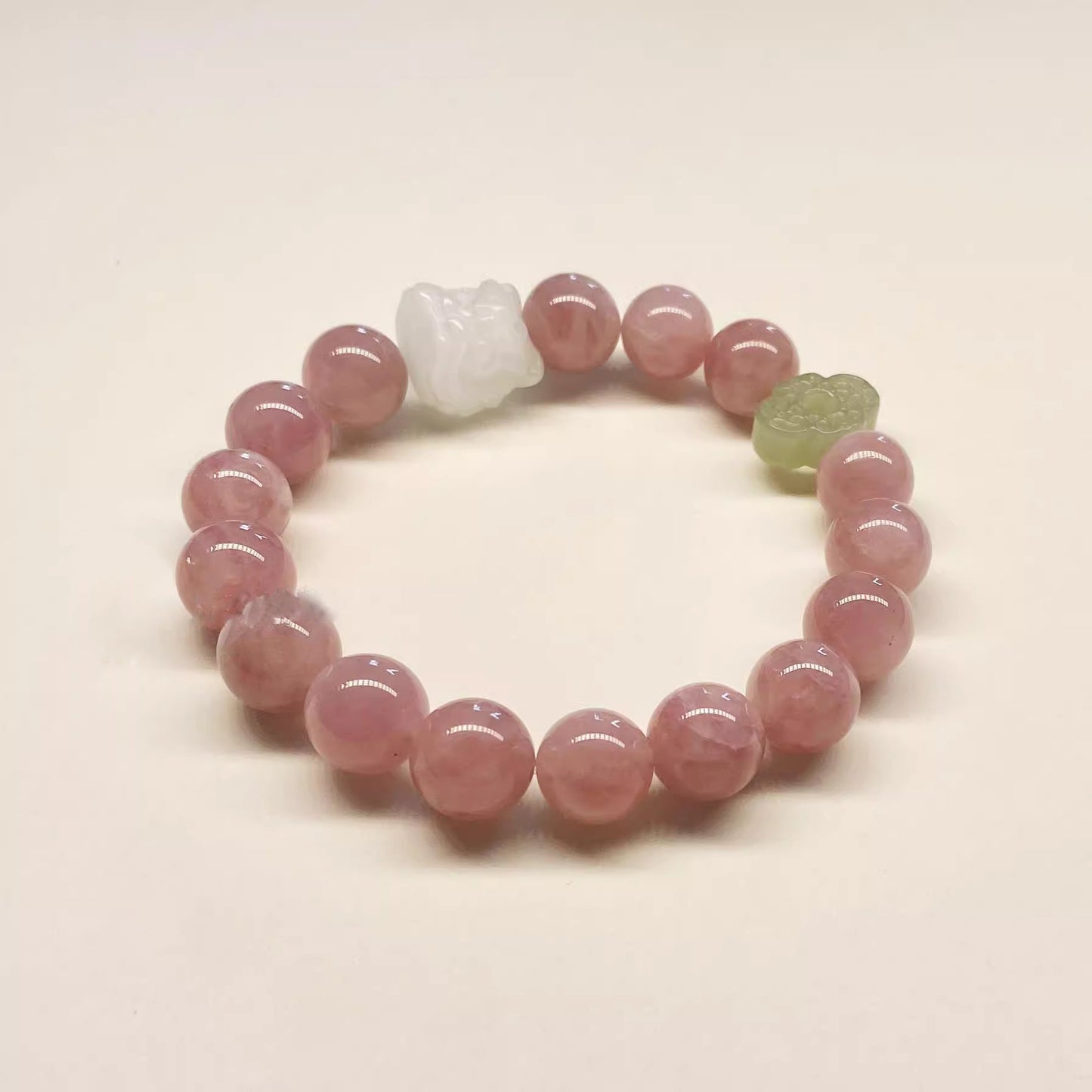 Peach Blossom & Career Duo - Rose Quartz Bracelet