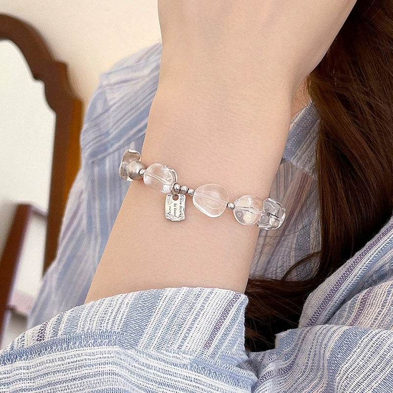 Negative Energy Cleansing - White Crystal Bracelet