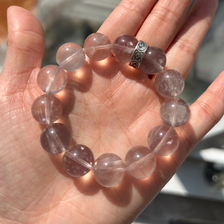 Grounded Glow, Fluid Wisdom - Fluorite & Sterling Silver Bead Bracelet