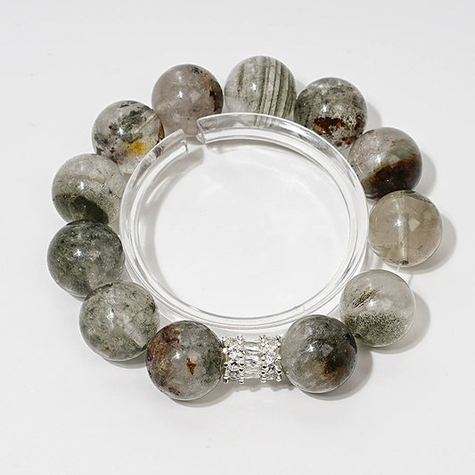 Where Growth Meets Balance - Green Phantom Quartz Bracelet