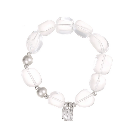 Negative Energy Cleansing - White Crystal Bracelet