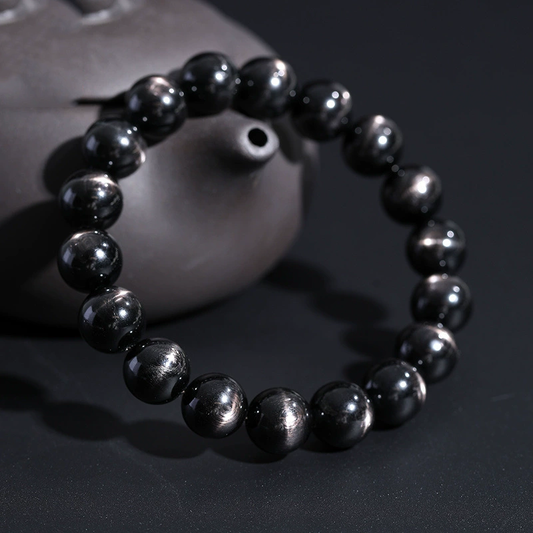 Wealth & Intuition Enhancer - Black Cat's Eye Bracelet