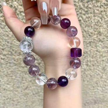 Luck - Purple Aura Crystal Bracelet