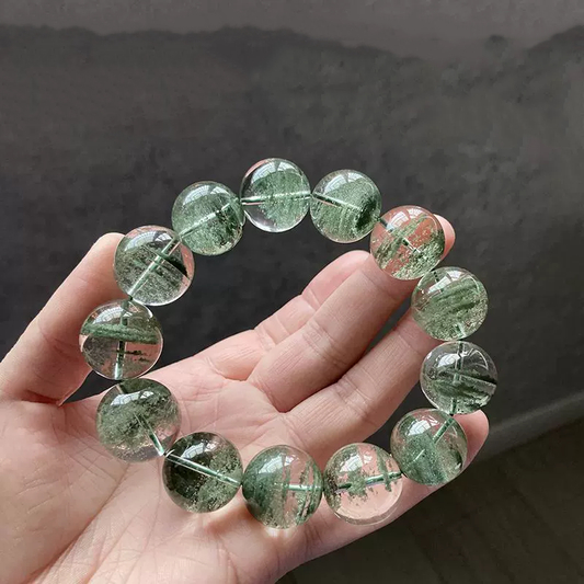 Wealth Attraction & Career Flourish - Green Phantom Quartz Bracelet