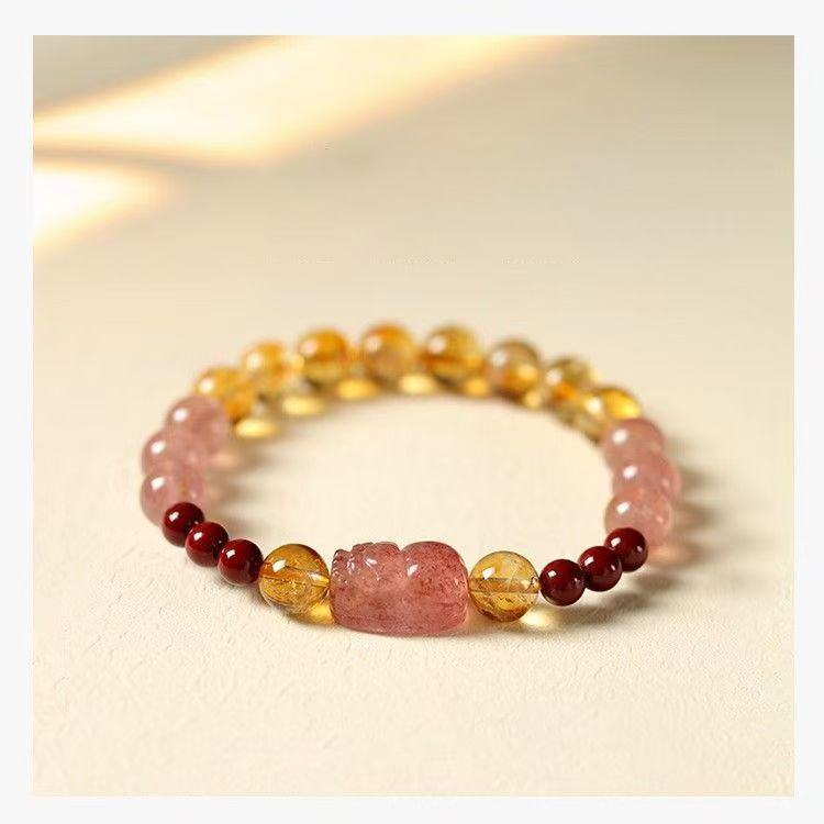 Gemstone for Passion & Abundance - Natural Strawberry Quartz
