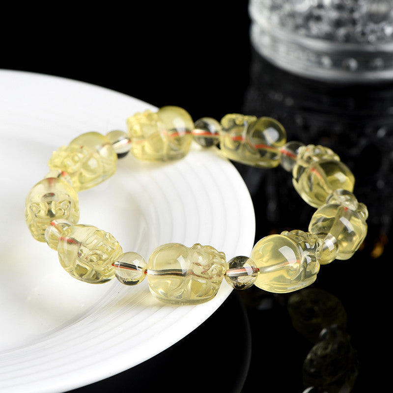 Fortune Enhancement - Pi Yao Citrine Bracelet