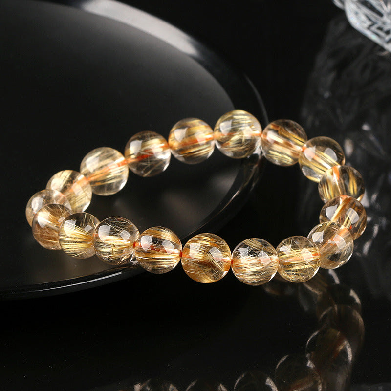 Spirit Uplift - Golden Rutilated Quartz Bracelet