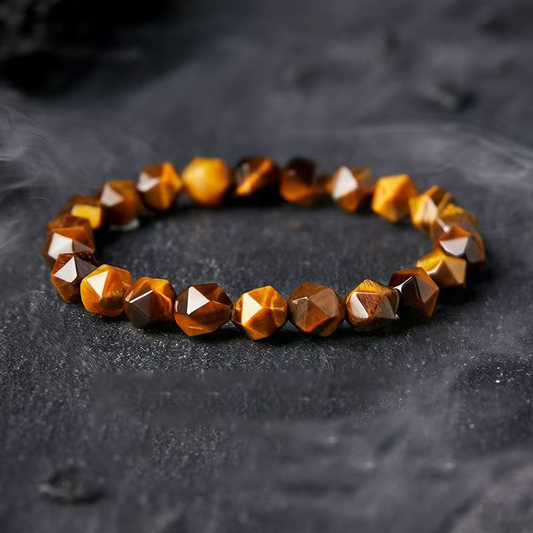 Healing & Protective - Tiger Eye Woven Charm Bracelet