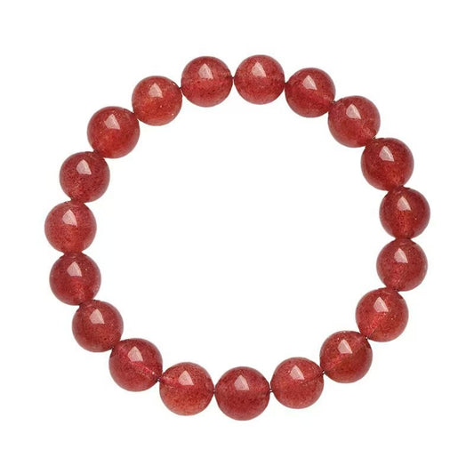 Stress-to-success energy- Natural Strawberry Quartz Bracelet