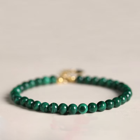 Wealth & Vitality Talisman - Natural Malachite bracelet